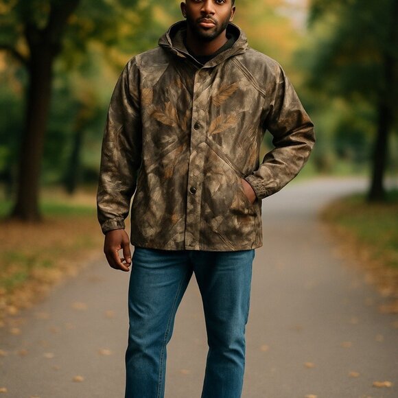 Field & Stream Mens Camo Jacket XXL Realtree Hardwoods Water Resistant Hunting - Picture 1 of 12